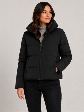 Derek Lam 10 Crosby Black Down Puffer Coat Jacket Women’s Large